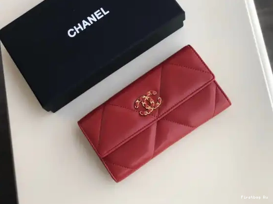 First Bag Ru CHANEL WALLET 19 LONG FLAP 0627